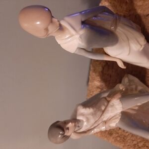 Lladro Figurine with Cream and Blue Tones